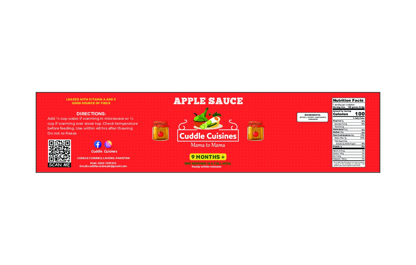 Apple Sauce with Cinnamon
